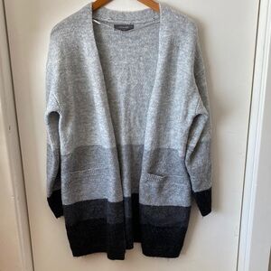 Primark Gray and Black Colorblock Cardigan